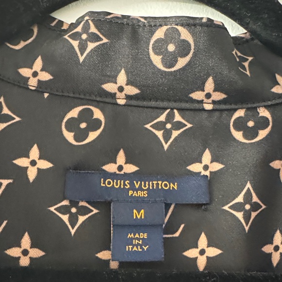 Louis Vuitton Black and Brown Button Down Shirt - Picture 2 of 9
